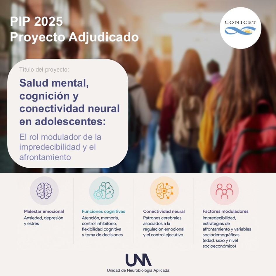 La Unidad de Neurobiología Aplicada obtuvo un subsidio para Proyectos de Investigación Plurianual del CONICET